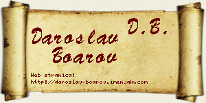 Daroslav Boarov vizit kartica